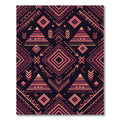Salmon Pink Tribal Arrow Diamond Rug