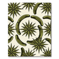 Olive Geometric Star Arch Rug