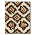 Earthy Diamond Southwest Composition Rug