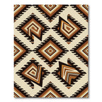 Earthy Diamond Southwest Composition Rug