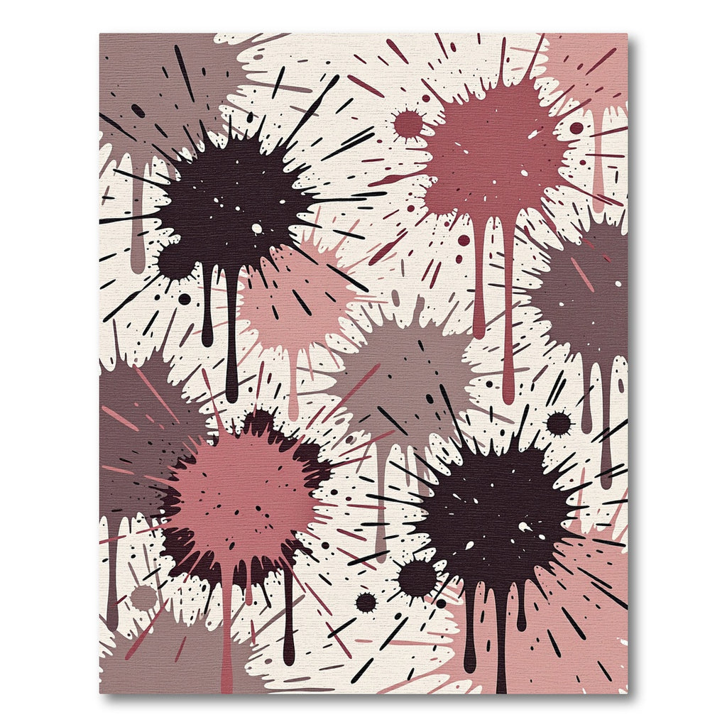 Modern Abstract Ink Splash Rug