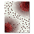 Crimson Gradient Polka Dot Bloom Rug