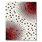 Crimson Gradient Polka Dot Bloom Rug