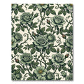 Vintage Sage Rose Botanical Garden Rug