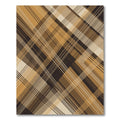 Contemporary Earth Tone Diagonal Plaid Rug
