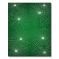 Green White Burst Starburst Scatter Rug