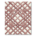 Copper Interwoven Gilded Lattice Abstract Rug