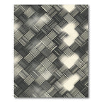 Monochrome Woven Texture Herringbone Rug