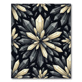 Monochrome Crystal Burst Geometric Art Rug