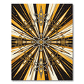 Atomic Gold Celestial Geometric Burst Rug