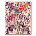 Vibrant Spotted Leopard Polka Dot Art Rug