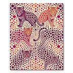 Vibrant Spotted Leopard Polka Dot Art Rug