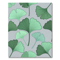 Green Ginkgo Leaf Pattern Rug