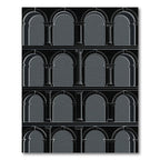 Monochrome Arches Column Gallery Rug