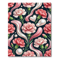 Pink Carnation Pearl Swirl Overlay Rug