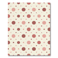 Minimalist Dusty Rose Polka Dot Rug