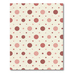 Minimalist Dusty Rose Polka Dot Rug