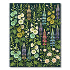 Lush Botanical Garden With Roses Rug