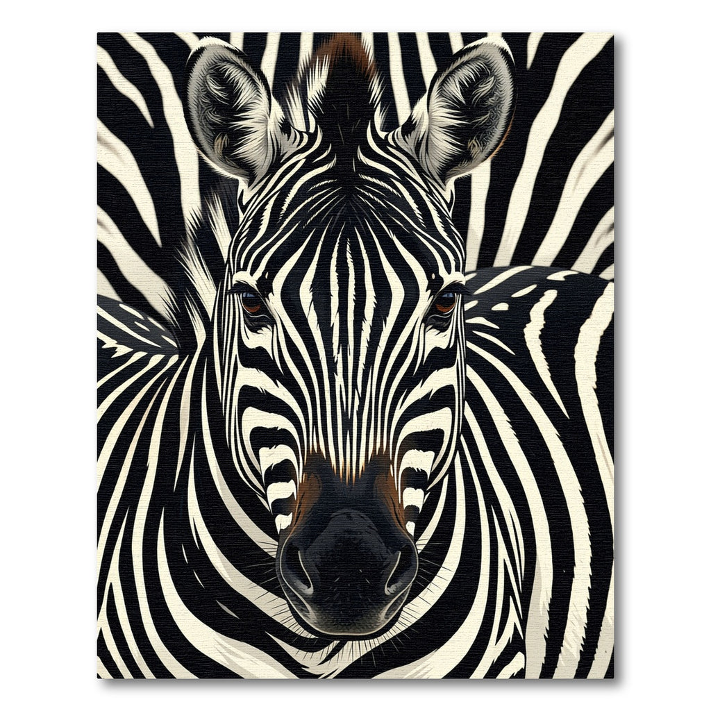 Striking Zebra Lines Abstraction Rug