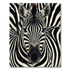 Striking Zebra Lines Abstraction Rug