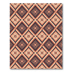 Terracotta Orange Diamond Layers Rug