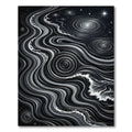Monochromatic Swirl Galaxy Wave Rug