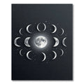 Ethereal Celestial Moon Phase Monochrome Rug