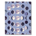 Ethereal Celestial Moon Phase Lavender Art Rug