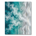 Ethereal Teal Ocean Swirl Rug