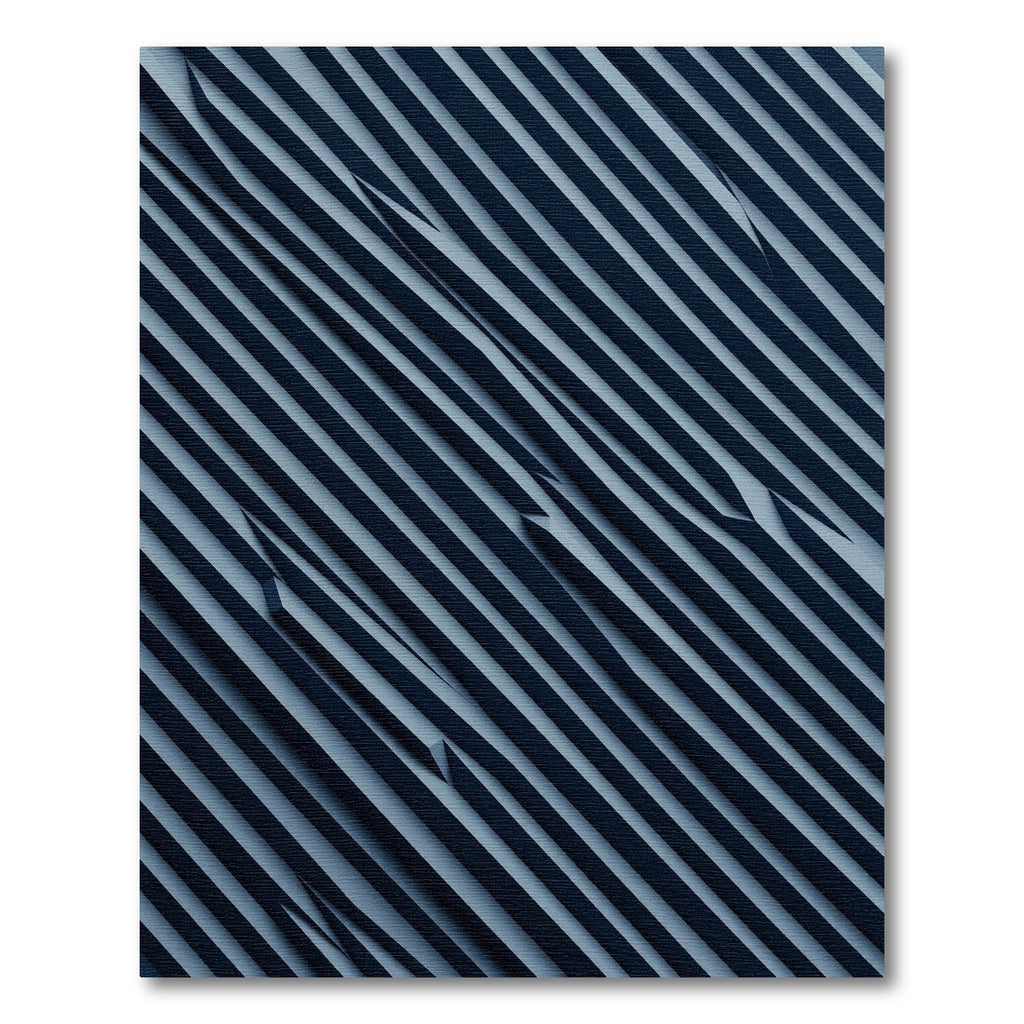 Modern Charcoal Slanted Linear Abstract Rug