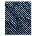 Modern Charcoal Slanted Linear Abstract Rug