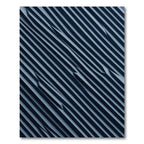 Modern Charcoal Slanted Linear Abstract Rug