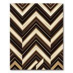 Modern Neutral Chevron Zigzag Stripe Rug
