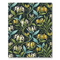 Yellow White Honeysuckle Botanical Art Rug