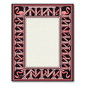 Pink Flamingo Architectural Art Deco Rug