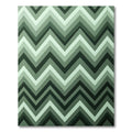 Tonal Green Gradient Chevron Rug