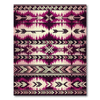 Plum Arrow Tribal Stripe Rug