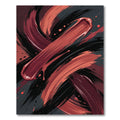 Crimson Swirl Epoxy Splash Rug