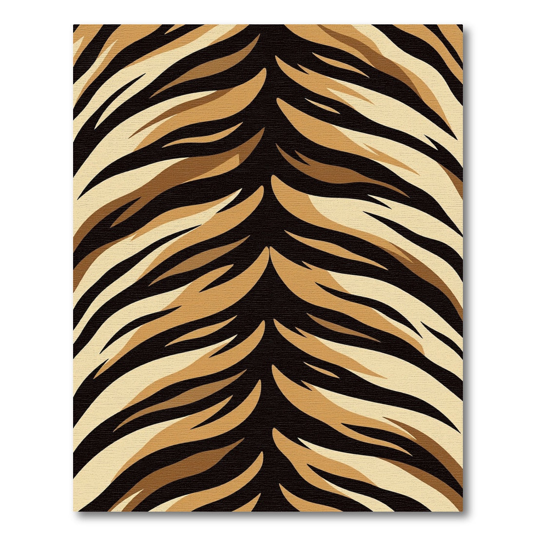 Bold Ochre Tiger Stripe Abstract Rug
