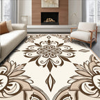 Ornate Floral Mandala Pattern Rug