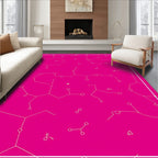 Pink Constellation Pattern Rug