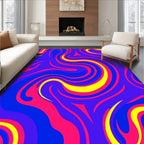 Vibrant Swirl Abstract Pattern Rug