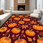 Pumpkin Leaf Fall Pattern Rug