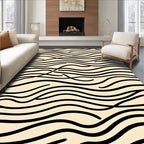 Bold Organic Wavy Lined Pattern Rug