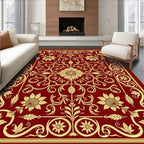 Detailed Floral Vine Embossed Rug