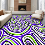 Vibrant Swirl 2 Tone Pattern Rug