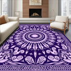 Radiant Sunburst Paisley Pattern Rug