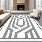 Striking Geometric Pattern Rug