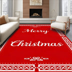 Vintage Red Ornate Border Rug