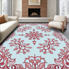 Ornate Floral Swirl Pattern Rug